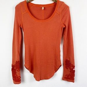 Free People • Masquerade Cuff Long Sleeve Top